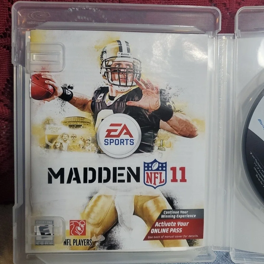 EA Sports Madden NFL 11 PS3 Video Game Sony PlayStation 3 Drew Brees Football